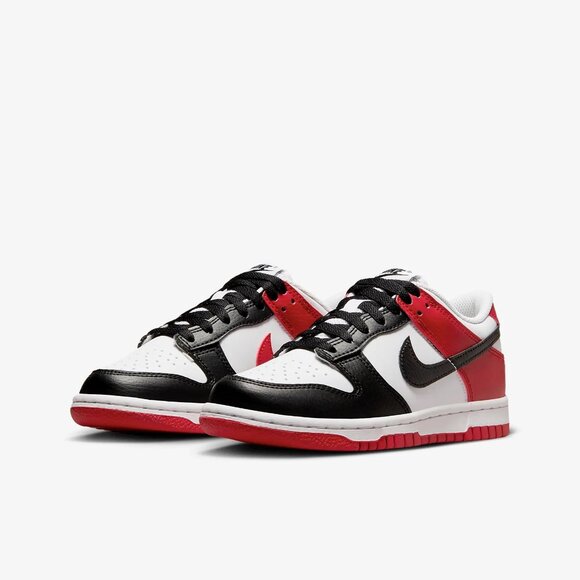 Nike Dunk Low. Black Toe (GS). HF9980-600 - Picture 1 of 6